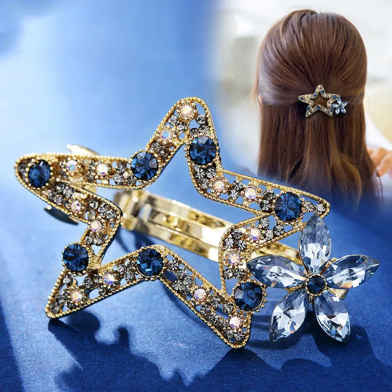 High Quality Spring Clip Flower Crystal Hair Spring Clips For Women Hairpins Barrette Rhinestone Hair Headdress Accessories New
High Quality Spring Clip Flower Crystal Hair Spring Clips For Women Hairpins Barrette Rhinestone Hair Headdress Accessories New