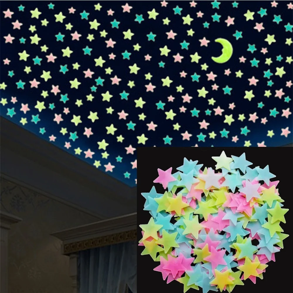 3D Stars Glow In The Dark Wall Stickers Fluorescent Wall Stickers for Kids Baby Room Bedroom Home Decor Party Holiday Decoration
3D Stars Glow In The Dark Wall Stickers Fluorescent Wall Stickers for Kids Baby Room Bedroom Home Decor Party Holiday Decoration