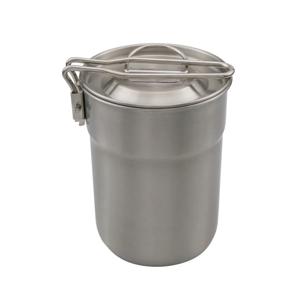 Cook Pot Camping Cookware Adventure Camp for Backpacking Stainless Steel Foldable Locking Handle Hiking
Cook Pot Camping Cookware Adventure Camp for Backpacking Stainless Steel Foldable Locking Handle Hiking