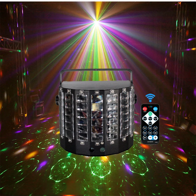 Dj Led RGB Disco Laser Mini Butterfly Light Remote Controller DMX512 Lazer Fog Machine Stage Lighting Wedding Night KTV Club
Dj Led RGB Disco Laser Mini Butterfly Light Remote Controller DMX512 Lazer Fog Machine Stage Lighting Wedding Night KTV Club