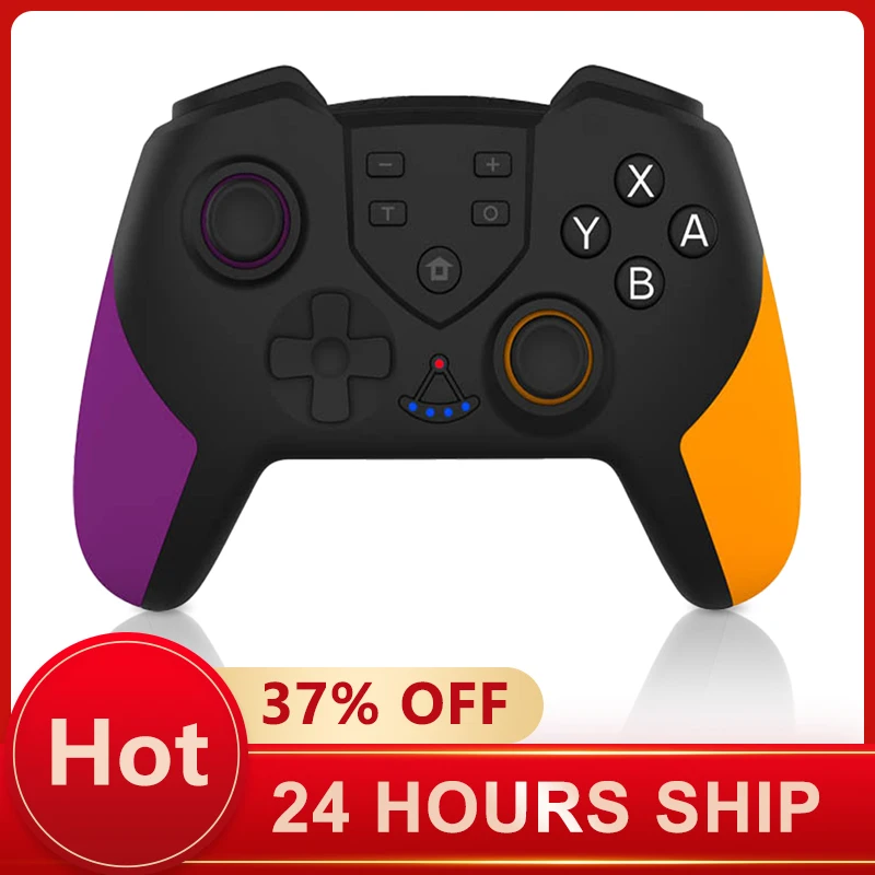 Wireless Bluetooth Controller Gamepad for Nintendo Switch Controller with Gyroscope & Dual Vibration Wake-Up Function
Wireless Bluetooth Controller Gamepad for Nintendo Switch Controller with Gyroscope & Dual Vibration Wake-Up Function