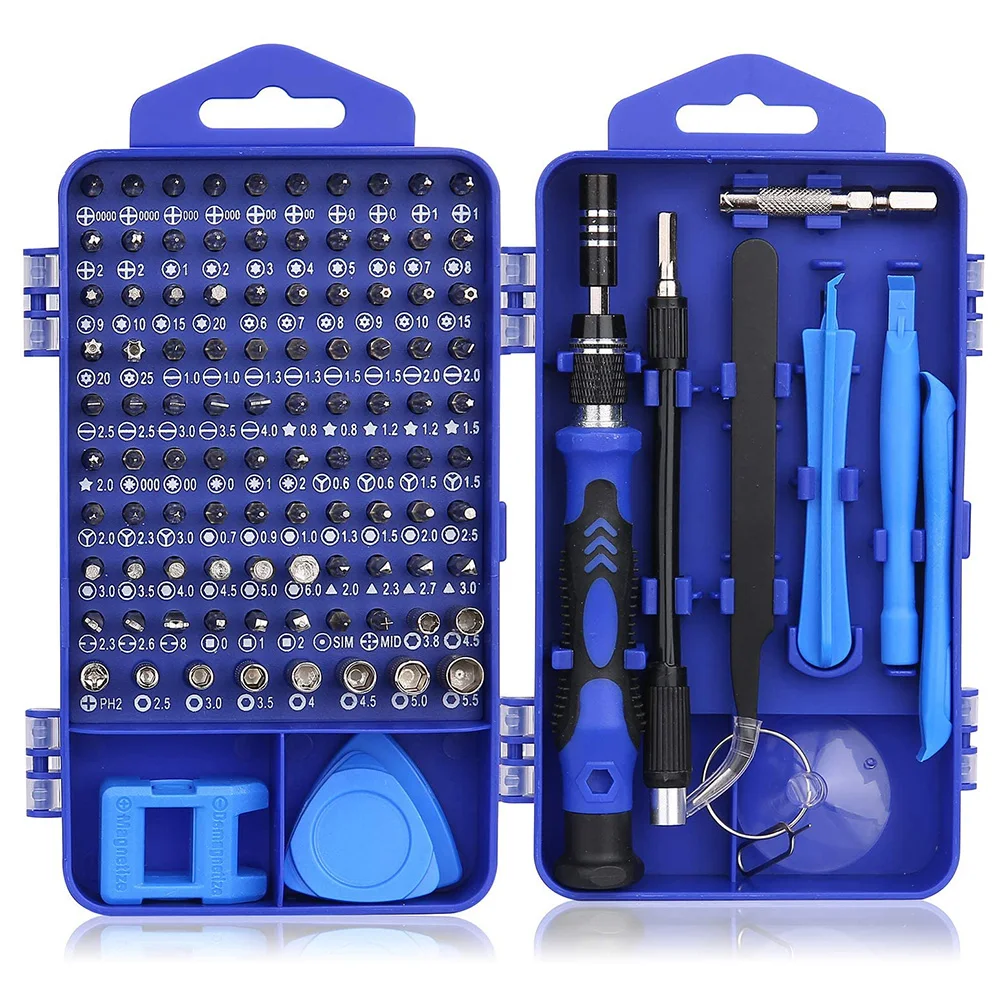 Precision Screwdriver Sets,118 in 1 Magnetic Screwdriver Bit Kits,Professional Repair Tool Kits for Phone Laptop Electronics.
Precision Screwdriver Sets,118 in 1 Magnetic Screwdriver Bit Kits,Professional Repair Tool Kits for Phone Laptop Electronics.