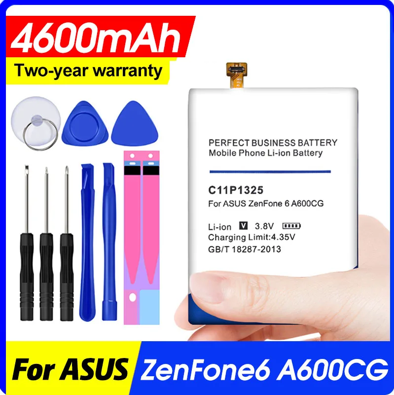 Аккумулятор c11p1325 4600 мАч для Asus ZenFone 6 ZenFone6 A600 A600CG T00G A601CG | Мобильные телефоны и