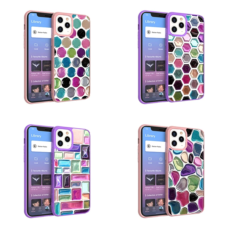 Colorful Gems Fashion Phone Case Anti-fall Back Cover Protective Shell Coque For iPhone 12 MiNi 11 Pro XS Max XR X SE 2 8 7 Plus
Colorful Gems Fashion Phone Case Anti-fall Back Cover Protective Shell Coque For iPhone 12 MiNi 11 Pro XS Max XR X SE 2 8 7 Plus