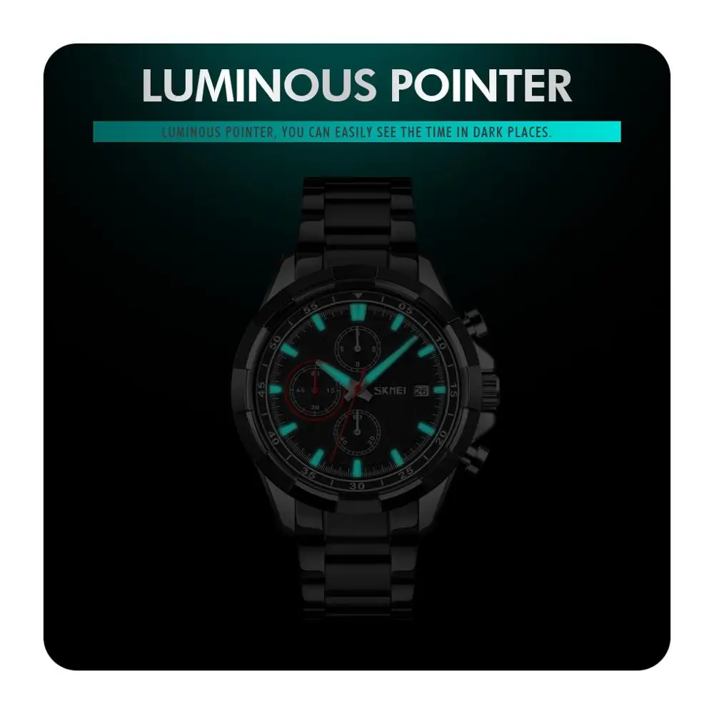 SKMEI Watch For Men Business Quartz Wrist Watch Luminous Luxury Stainless Steel Stopwatch Clocks Male Watch relojes hombre 9192
SKMEI Watch For Men Business Quartz Wrist Watch Luminous Luxury Stainless Steel Stopwatch Clocks Male Watch relojes hombre 9192