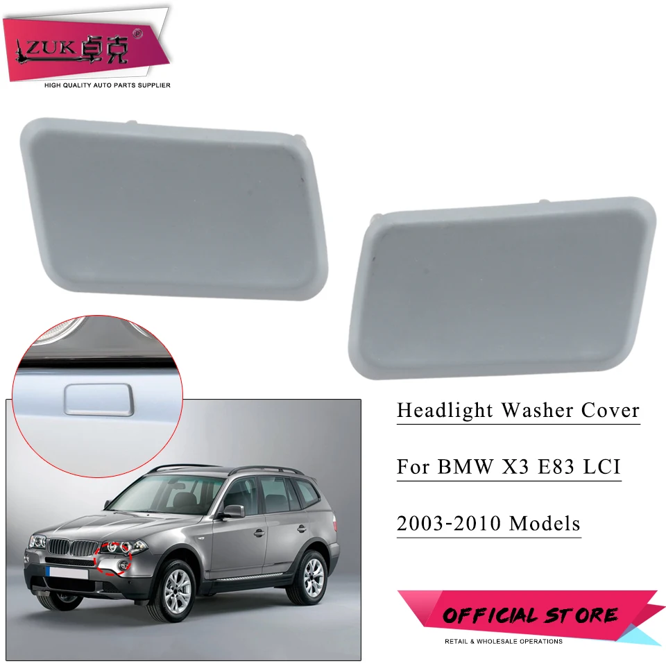 ZUK для BMW X3 2003-2010 E83 LCI крышка сопла омывателя фар Крышка Корпус Неокрашенный