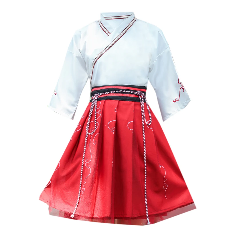 Hanfu Costume Improved Chinese Element Women Summer Dress Hanfu Chinese Style Suit Skirt Daily Student Stage Costumes
Hanfu Costume Improved Chinese Element Women Summer Dress Hanfu Chinese Style Suit Skirt Daily Student Stage Costumes