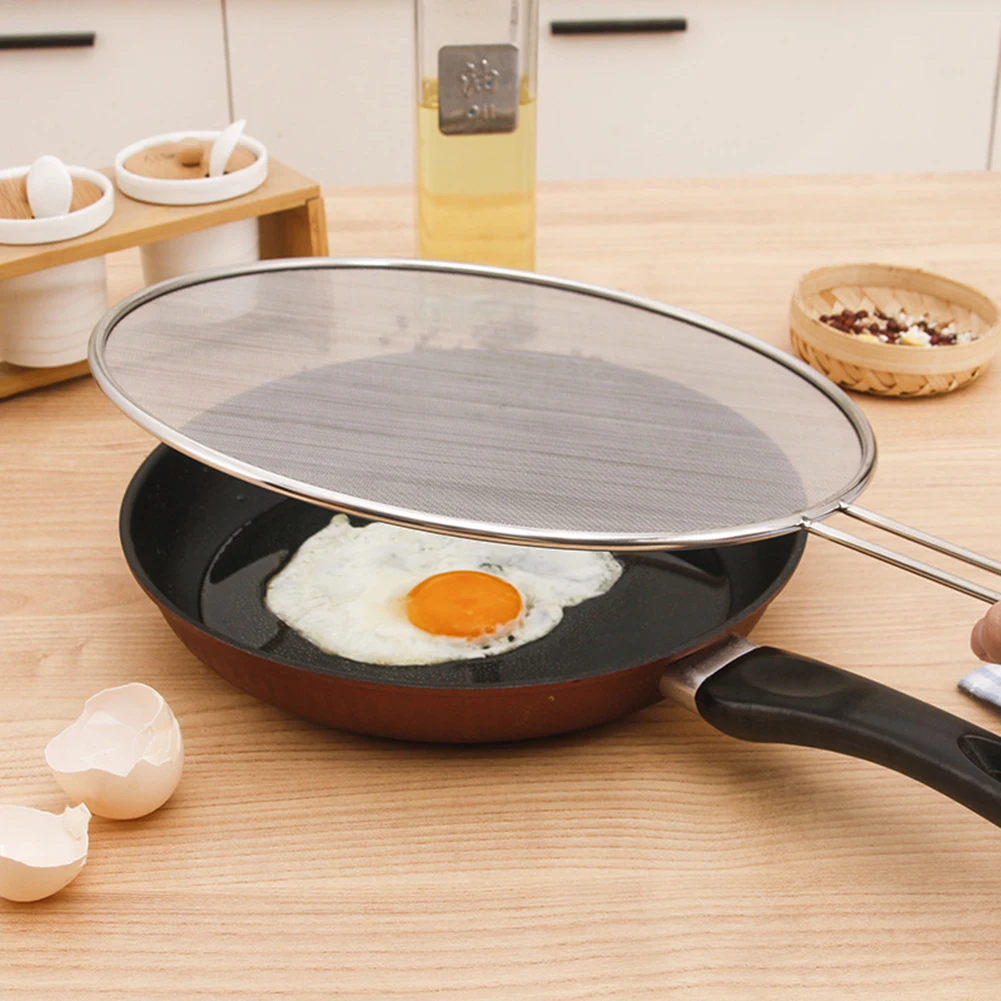 Splatter Screen for Fry Pans Stainless Steel Grease Screen Splatter Guard for Kitchen, 9.8"/11.4"/13"
Splatter Screen for Fry Pans Stainless Steel Grease Screen Splatter Guard for Kitchen, 9.8"/11.4"/13"
