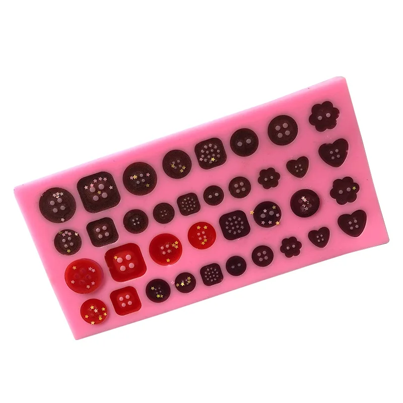 

Button Shapes DIY Fondant Cake Silicone Mould Chocolate Cookie Ice Silicone Mold Candy Mold Cake Baking Cake Decorating Tools 21