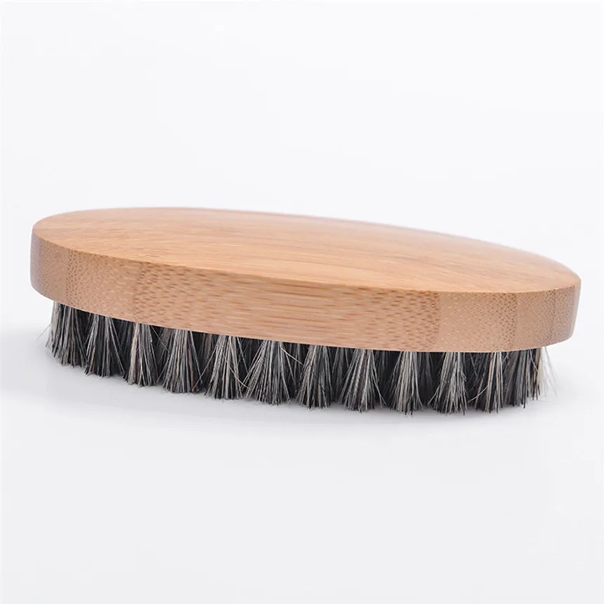 Natural Boar Bristle Beard Brush For Men Bamboo Face Massage That Works Wonders To Comb Beards and Mustache Drop Shipping 80716 | Красота и