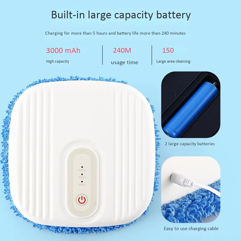 Household Sweeper Floor Automatic Mopping Robot Wet and Dry Cleaning Dust and Hair Mopping the Floor
Household Sweeper Floor Automatic Mopping Robot Wet and Dry Cleaning Dust and Hair Mopping the Floor