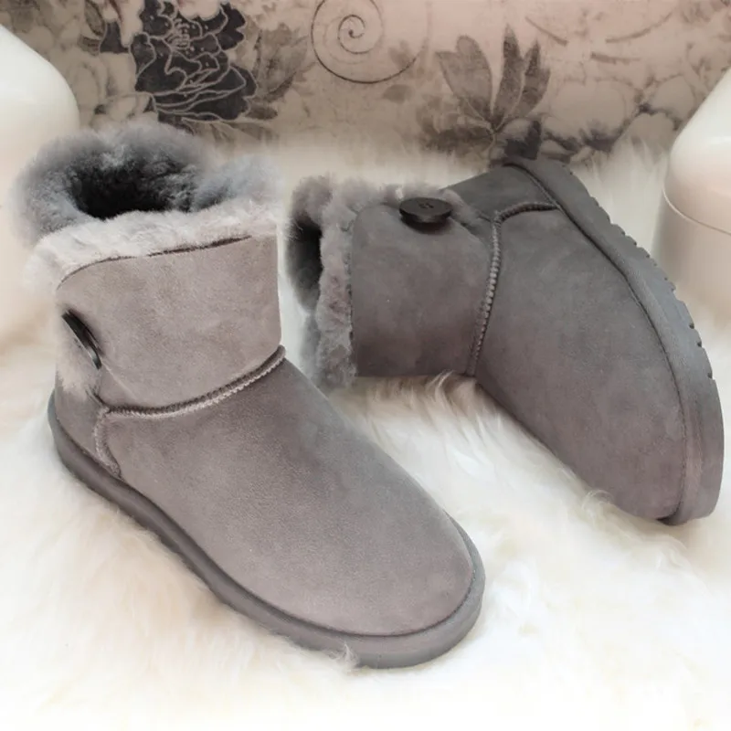 JAYX Warm Wool Snow Boots for Women Fashion Ankle Boots Genuine Sheepskin Leather Winter Boots 100% Natural Fur Women Boots
JAYX Warm Wool Snow Boots for Women Fashion Ankle Boots Genuine Sheepskin Leather Winter Boots 100% Natural Fur Women Boots