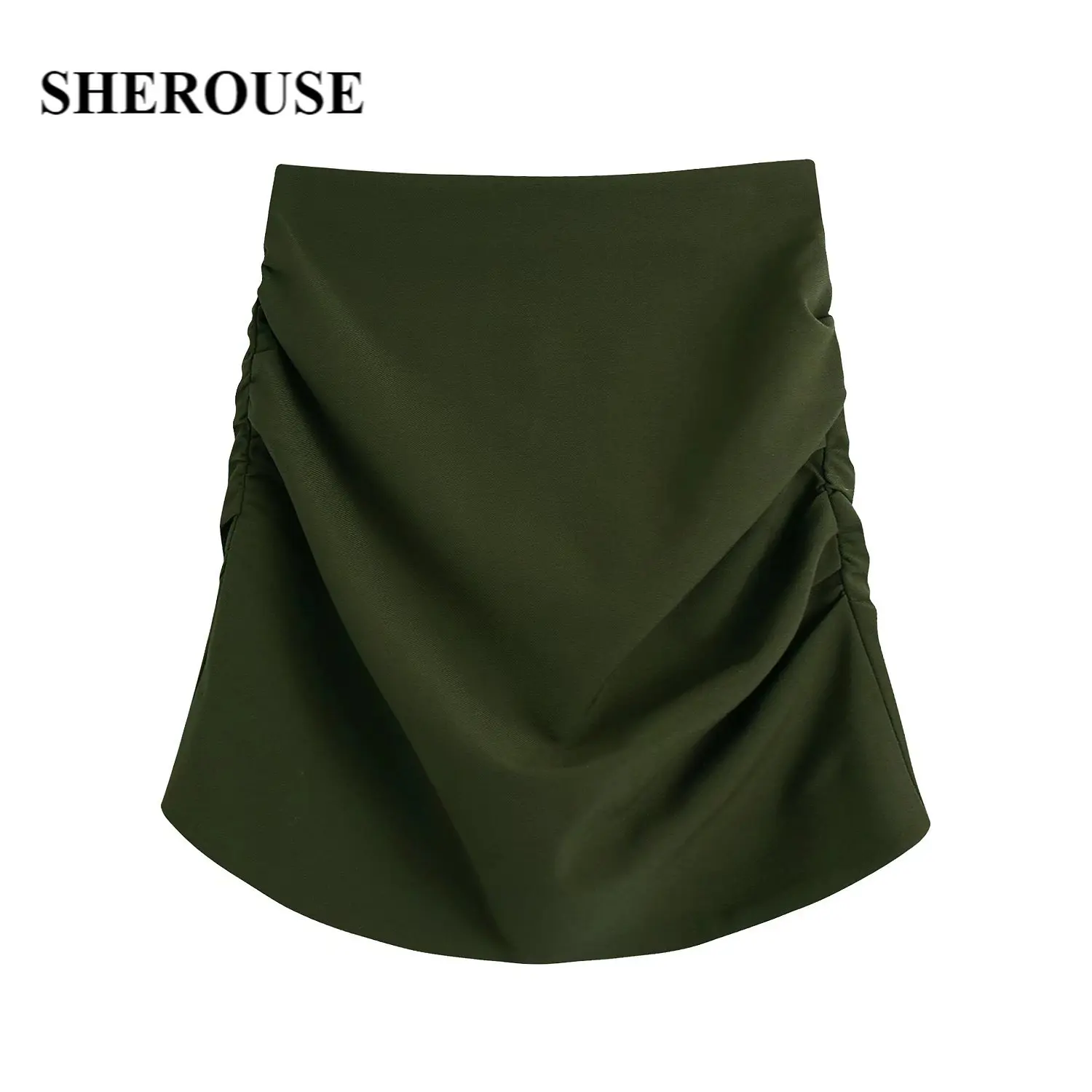 SHEROUSE Women Fashion Draped Mini Skirt Casual High-waist Back Zipper Chic Lady Woman Elegant Short skirts
SHEROUSE Women Fashion Draped Mini Skirt Casual High-waist Back Zipper Chic Lady Woman Elegant Short skirts
