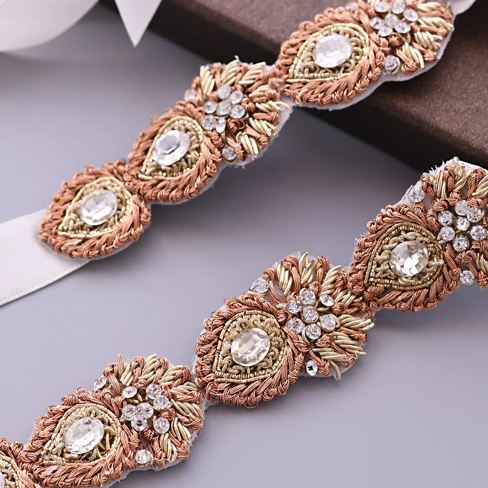 TRiXY S436 Exquisite Rhinestone Belt Wedding Belt Sash Diamond Blet Charming Bridal Belt Rose Gold India Lace Bridal Belts
TRiXY S436 Exquisite Rhinestone Belt Wedding Belt Sash Diamond Blet Charming Bridal Belt Rose Gold India Lace Bridal Belts