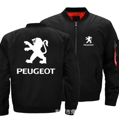New Autumn Winter Flight Jacket Peugeot Logo Coat Mens Womens Warm Casual Zipper Baseball Jacket
New Autumn Winter Flight Jacket Peugeot Logo Coat Mens Womens Warm Casual Zipper Baseball Jacket