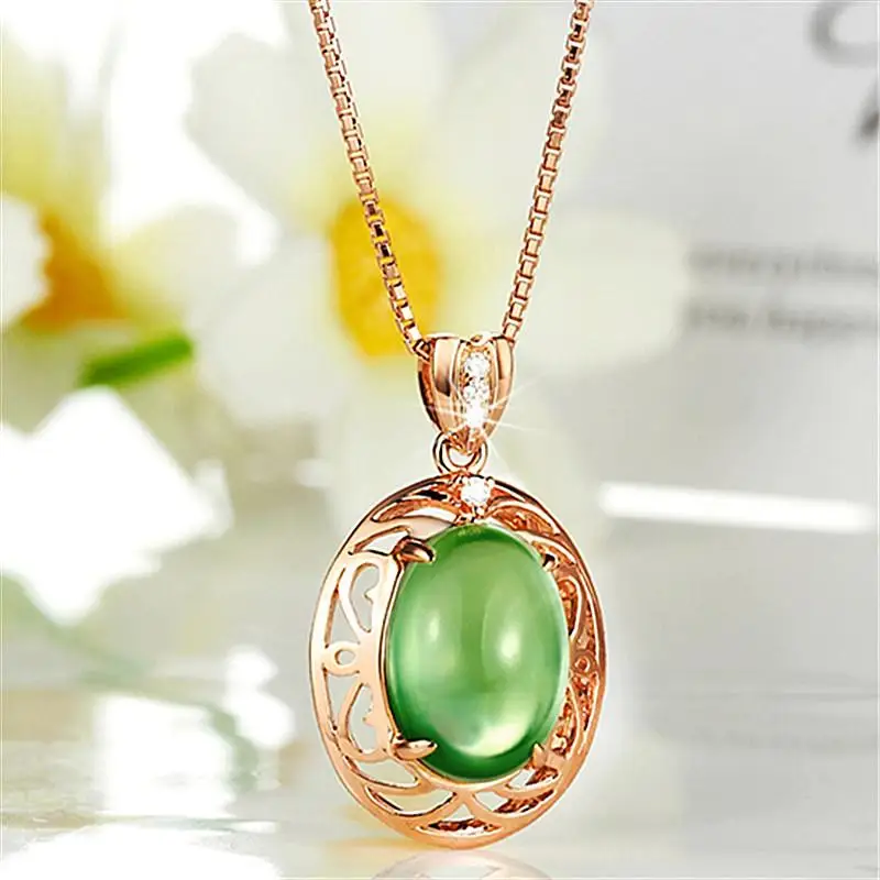 Vintage green crystal prehnite zircon diamonds gemstones pendant necklaces for women 18k rose gold color choker jewelry bijoux
Vintage green crystal prehnite zircon diamonds gemstones pendant necklaces for women 18k rose gold color choker jewelry bijoux