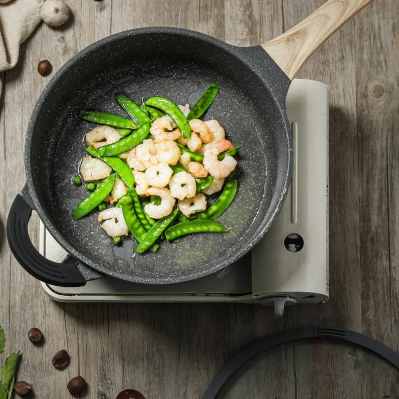 Thickened pot wall Maifan stone non-stick pot Heat storage and heat preservation No oil fume cooking pot for household use
Thickened pot wall Maifan stone non-stick pot Heat storage and heat preservation No oil fume cooking pot for household use