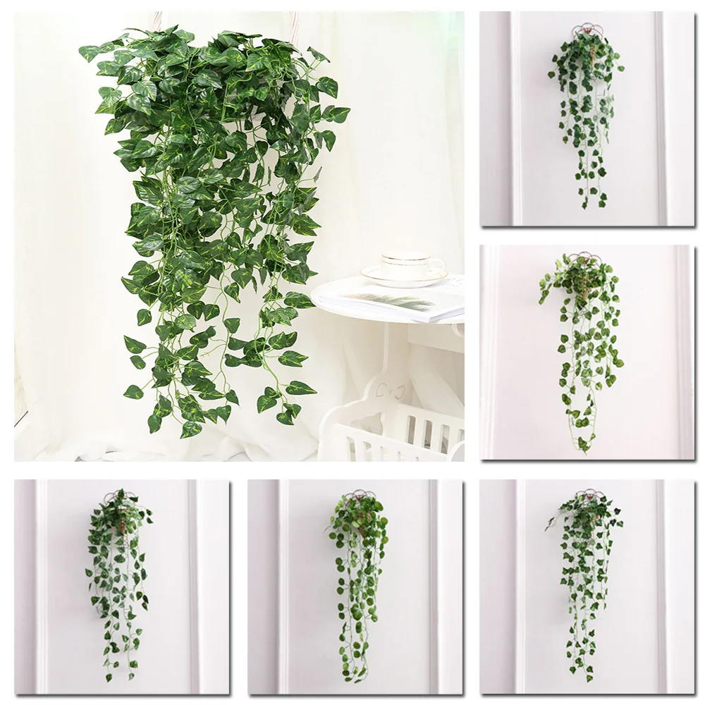 1pcs artificial plastic plant ivy green fake leaf flower plant home decoration rattan wall decoration garden party decoration
1pcs artificial plastic plant ivy green fake leaf flower plant home decoration rattan wall decoration garden party decoration