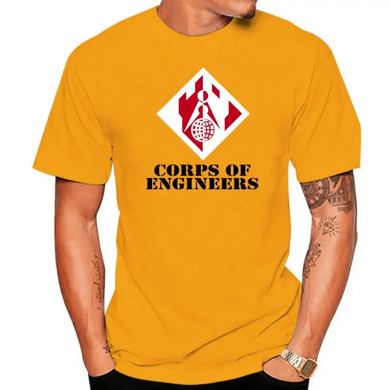 

Army Corps Of Engineers Full Color Veteran Tops Tee T Shirt Harajuku Men Tops T-Shirt