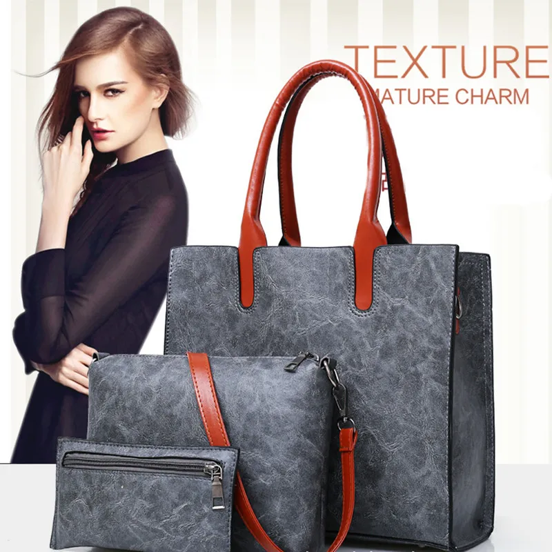 Fashion Ladies Tote Bag Female Composite Bag 3pcs Purses Handbag Hang Bag Tote Bags for Women Designer Luxury Women Handbags
Fashion Ladies Tote Bag Female Composite Bag 3pcs Purses Handbag Hang Bag Tote Bags for Women Designer Luxury Women Handbags