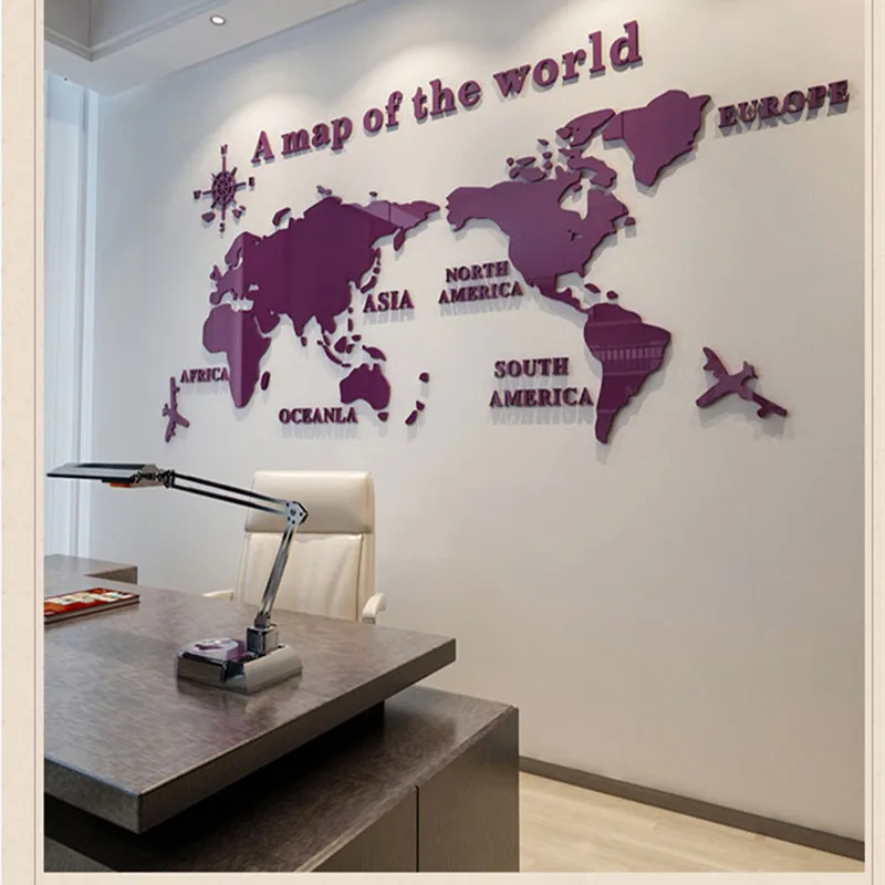 3d Large world map mirror wall stickers acrylic home decor sticker for office living room TV background wall decoration sticker
3d Large world map mirror wall stickers acrylic home decor sticker for office living room TV background wall decoration sticker