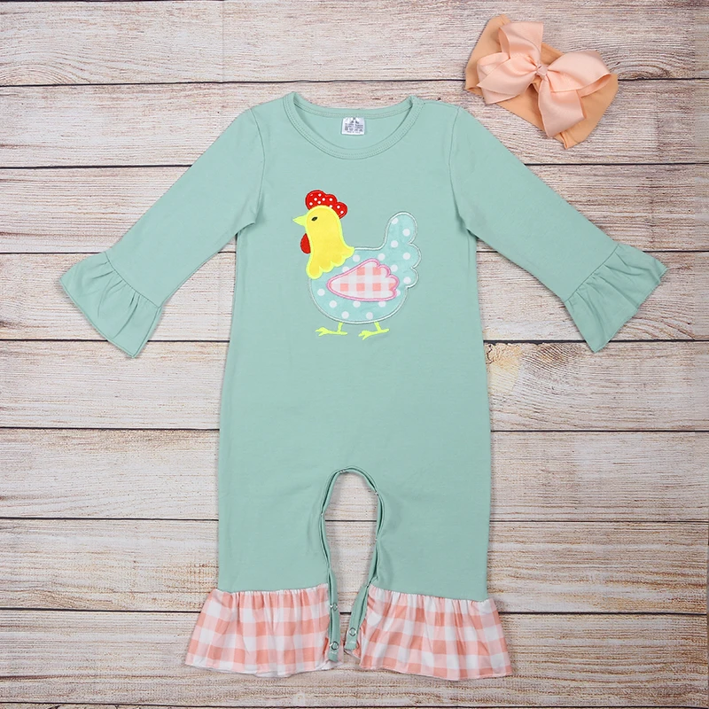Baby Girls Autumn And Winter Clothes Gray Green Long-sleeve Pink Plaid Lace Rooster Embroidery Pattern Romper
Baby Girls Autumn And Winter Clothes Gray Green Long-sleeve Pink Plaid Lace Rooster Embroidery Pattern Romper