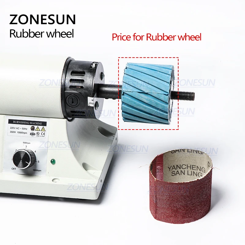 ZONESUN Leather Edge Polisher For Leather Burnishing Machine Rubber Wheel Edge Polishing Leather Tip Side Border Polisher
ZONESUN Leather Edge Polisher For Leather Burnishing Machine Rubber Wheel Edge Polishing Leather Tip Side Border Polisher