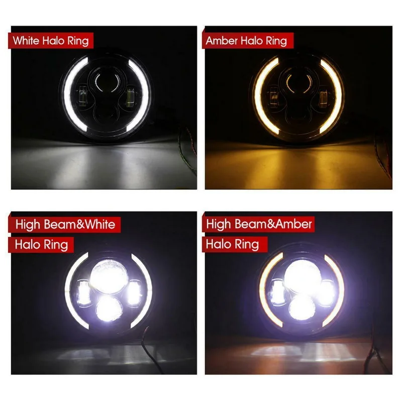 1 pcs 150W 7 Inch Round H4 H13 LED Headlight with Angel Eyes High Low Beam Waterproof for Offroad Vehicle Trucks ATV 12V 24V
1 pcs 150W 7 Inch Round H4 H13 LED Headlight with Angel Eyes High Low Beam Waterproof for Offroad Vehicle Trucks ATV 12V 24V
