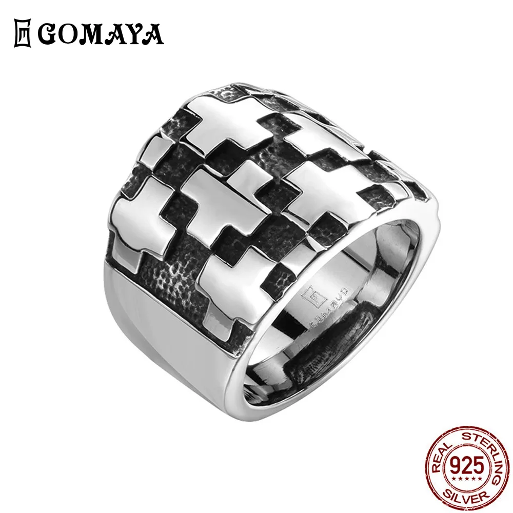 GOMAYA Antique Silver Plated Women Classic Trendy Hollow Out Design Cross Ring Fit Festival Birthday Gift Fashion Jewelry Simple
GOMAYA Antique Silver Plated Women Classic Trendy Hollow Out Design Cross Ring Fit Festival Birthday Gift Fashion Jewelry Simple