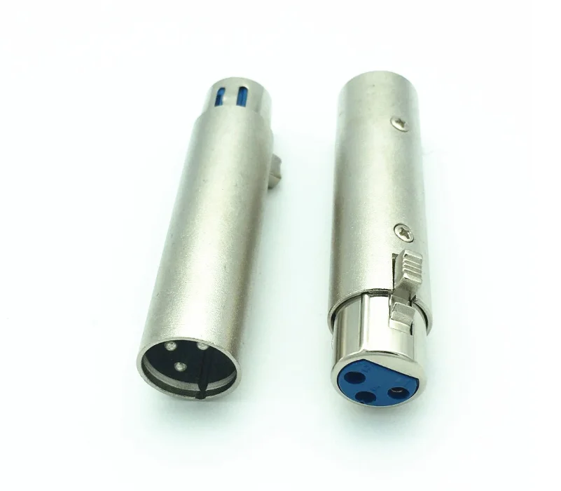 High Quality 3 Pin XLR Plug Nickel Plated Coupler Male to XLR Female Adapter Gender Changer Audio Microphone DJ Adapter
High Quality 3 Pin XLR Plug Nickel Plated Coupler Male to XLR Female Adapter Gender Changer Audio Microphone DJ Adapter