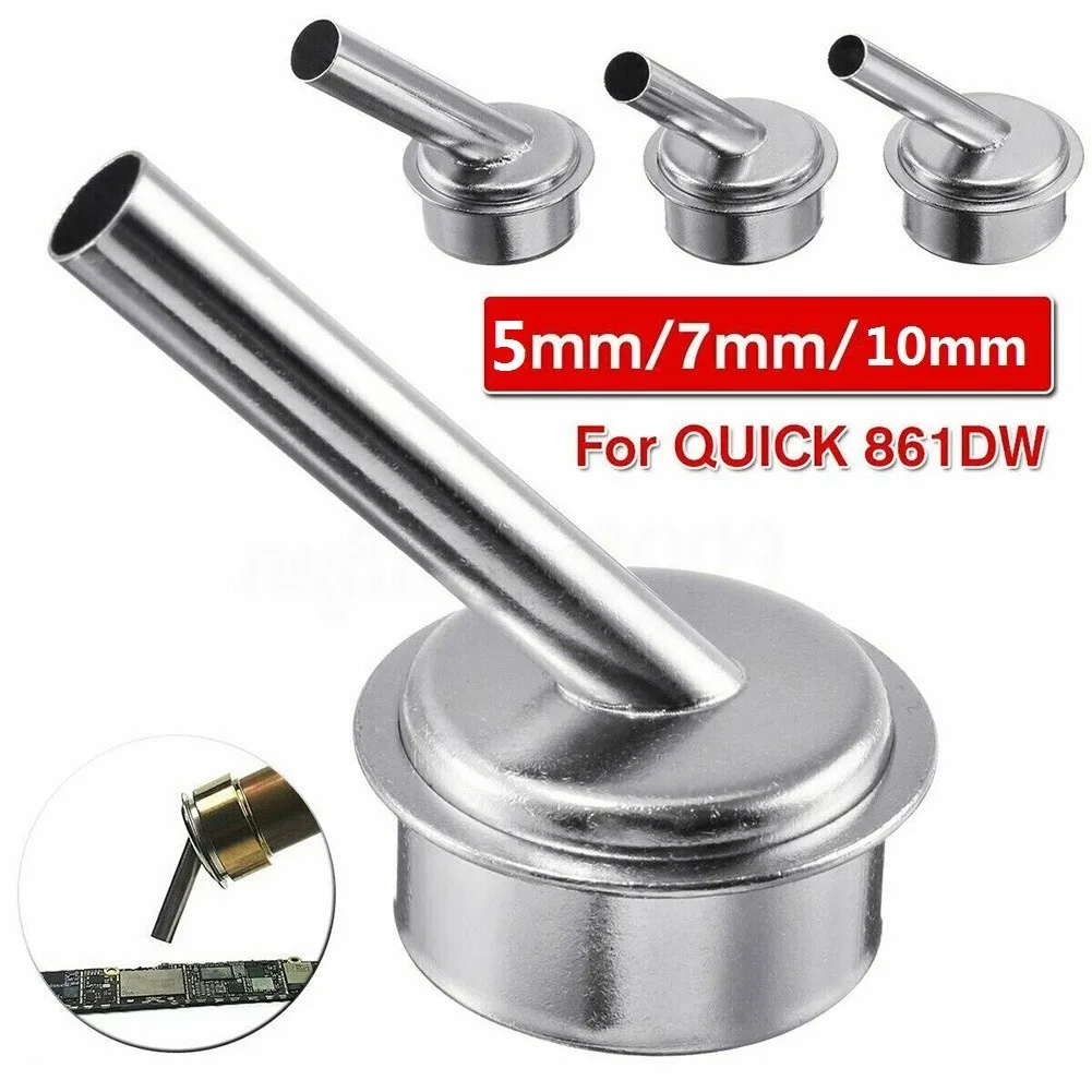 5/7/10mm 45° Bent Curved Angle Nozzle For QUICK 861DW Heat Hot Air Soldering Station Heat Gun Nozzle Replacement
5/7/10mm 45° Bent Curved Angle Nozzle For QUICK 861DW Heat Hot Air Soldering Station Heat Gun Nozzle Replacement