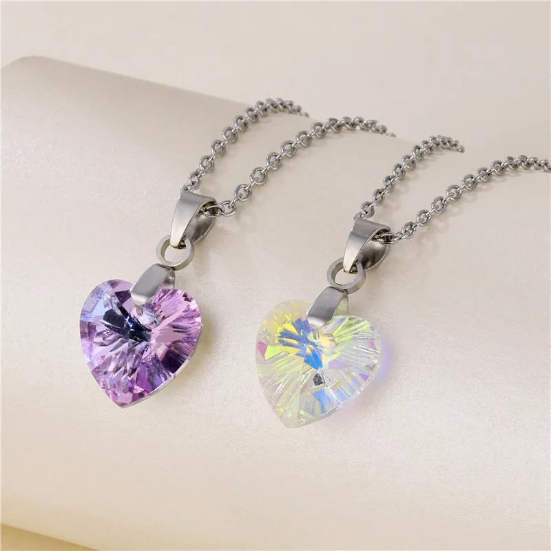 New Birthday Gift Ocean Heart Necklace Female Heart-Shaped Crystal Clavicle Chain Necklace goth egirl Fashion Cute/Romantic
New Birthday Gift Ocean Heart Necklace Female Heart-Shaped Crystal Clavicle Chain Necklace goth egirl Fashion Cute/Romantic