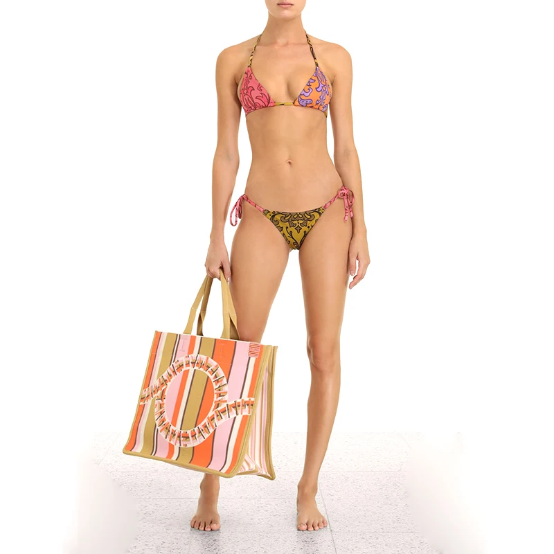 Sexy Sling Halter Bikini Women Pattern Swimsuit Push-up Low-waist Bikini Two-piece Set Summer Beach Swimsuit Ladies Swimming Set
Sexy Sling Halter Bikini Women Pattern Swimsuit Push-up Low-waist Bikini Two-piece Set Summer Beach Swimsuit Ladies Swimming Set