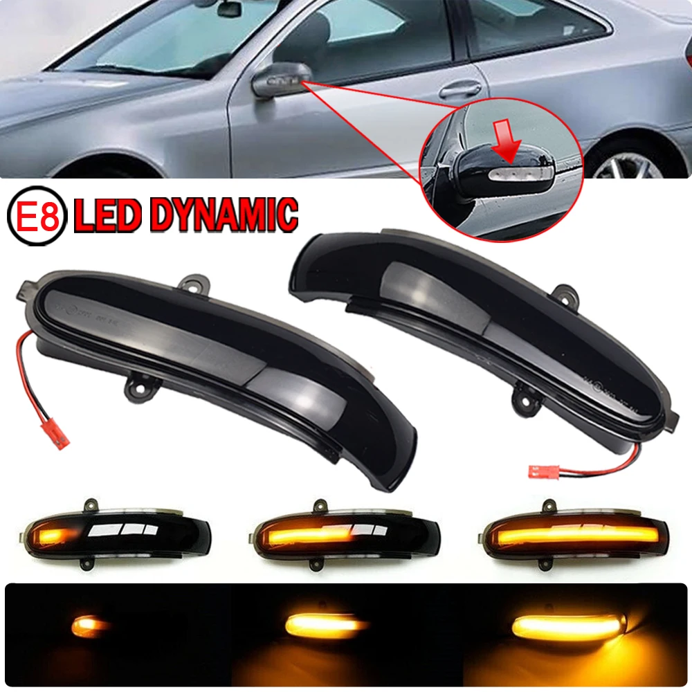 For Mercedes Benz C Class W203 S203 CL203 2001 - 2007 LED Dynamic Turn Signal Light Side Mirror Blinker Sequential Lamp
For Mercedes Benz C Class W203 S203 CL203 2001 - 2007 LED Dynamic Turn Signal Light Side Mirror Blinker Sequential Lamp