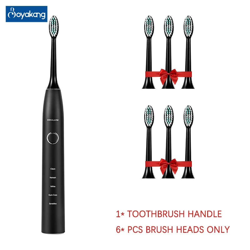 Boyakang Ultrasonic Vibration Electric Toothbrush 5 Modes Smart Timing IPX7 Waterproof Dupont Bristles Type-c Charger Adult Gift
Boyakang Ultrasonic Vibration Electric Toothbrush 5 Modes Smart Timing IPX7 Waterproof Dupont Bristles Type-c Charger Adult Gift