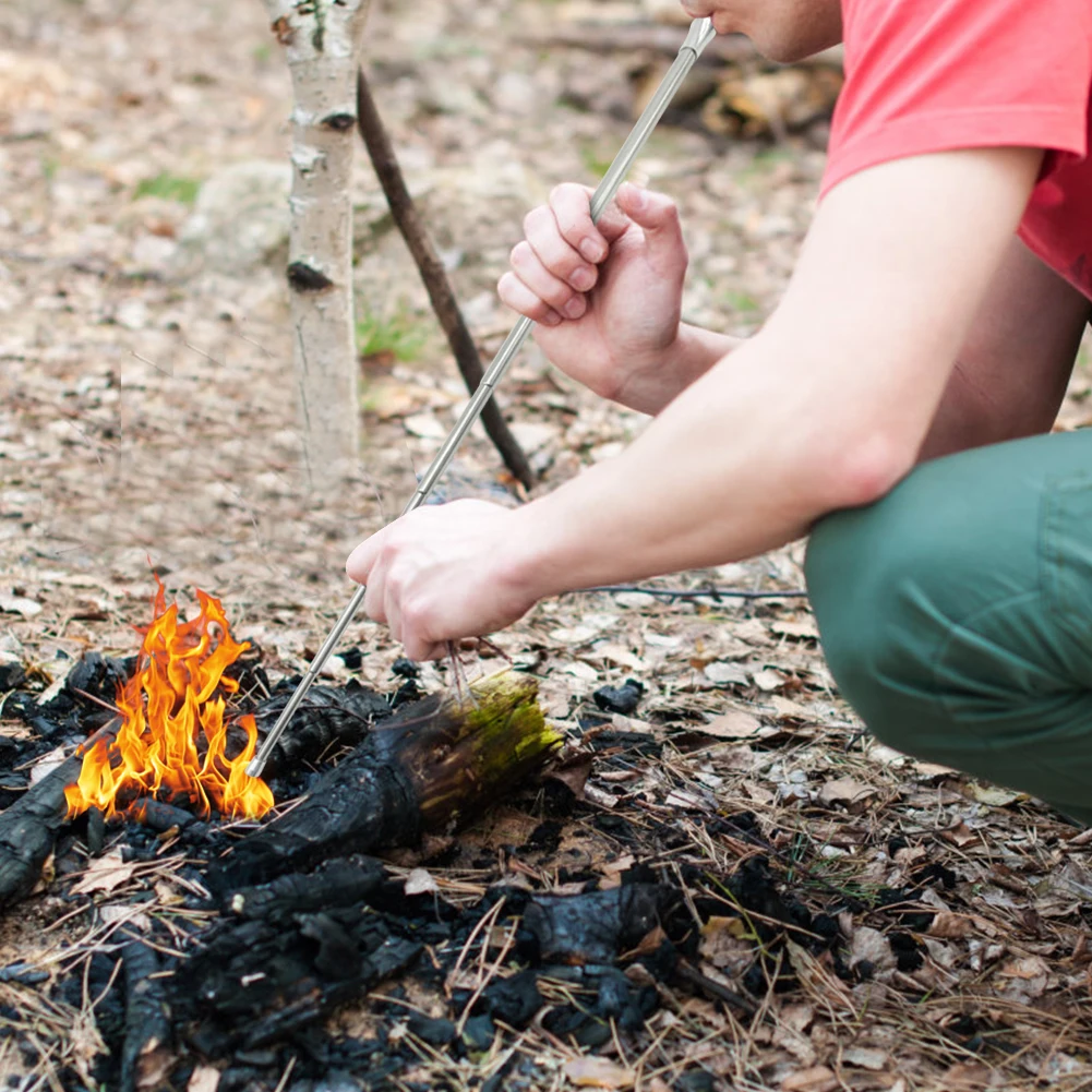 Stainless Steel Blow Fire Tube Outdoor Cooking Portable Emergency Telescopic Two-end Fire Pipe Survival Camping Tool
Stainless Steel Blow Fire Tube Outdoor Cooking Portable Emergency Telescopic Two-end Fire Pipe Survival Camping Tool