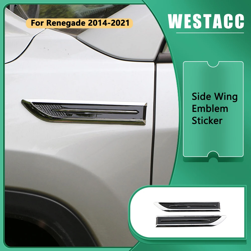 2Pcs Car Side Wing Metal Emblem Sticker Decoration Badge Trim for Jeep Renegade 2014 - 2021 Car-Styling Accessories
2Pcs Car Side Wing Metal Emblem Sticker Decoration Badge Trim for Jeep Renegade 2014 - 2021 Car-Styling Accessories
