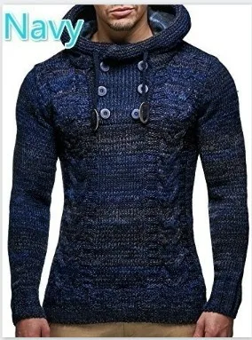 Men's Knit Lapel Long Sleeve Solid Color Regular Sweater New fashion brand Slim Men Winter spring hooded coat
Men's Knit Lapel Long Sleeve Solid Color Regular Sweater New fashion brand Slim Men Winter spring hooded coat