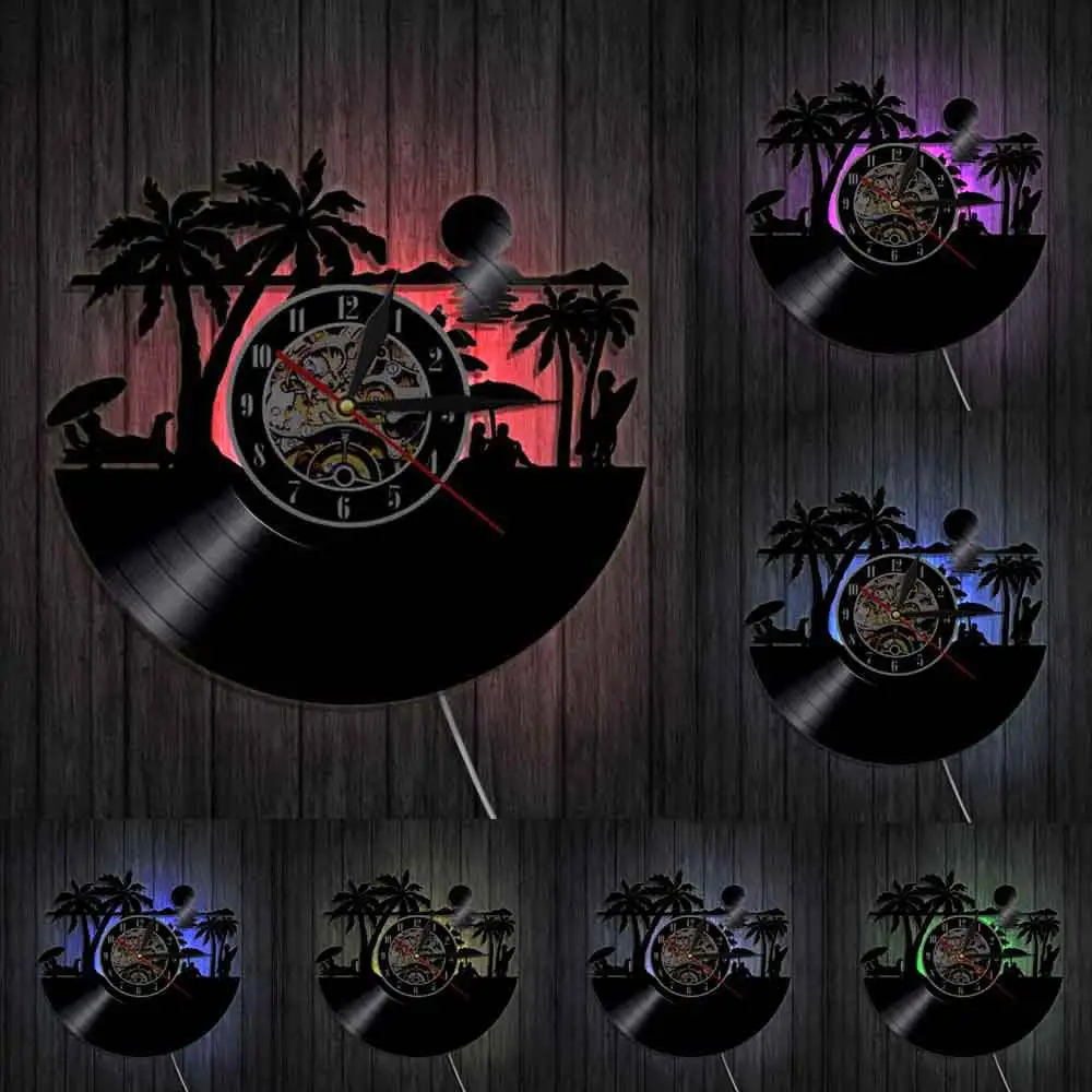 Beach Scenery Vinyl Record Clock Summer Beach Home Decor Wall Clock Sunny Beach Modern Decorative Clock Sunbathe Lovers Gift
Beach Scenery Vinyl Record Clock Summer Beach Home Decor Wall Clock Sunny Beach Modern Decorative Clock Sunbathe Lovers Gift