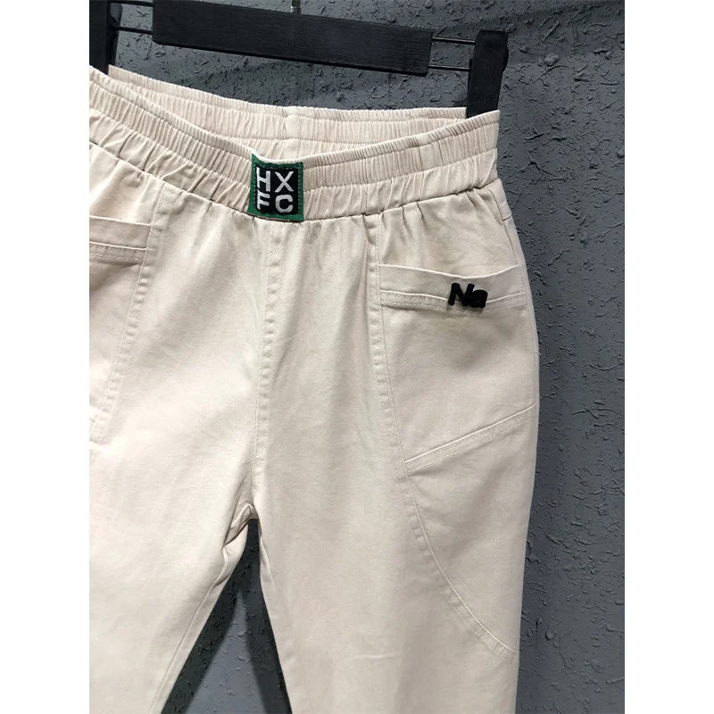 Spring release summer chorea ladies'elastic waistband white jeans combination harem casual cotton s982
Spring release summer chorea ladies'elastic waistband white jeans combination harem casual cotton s982