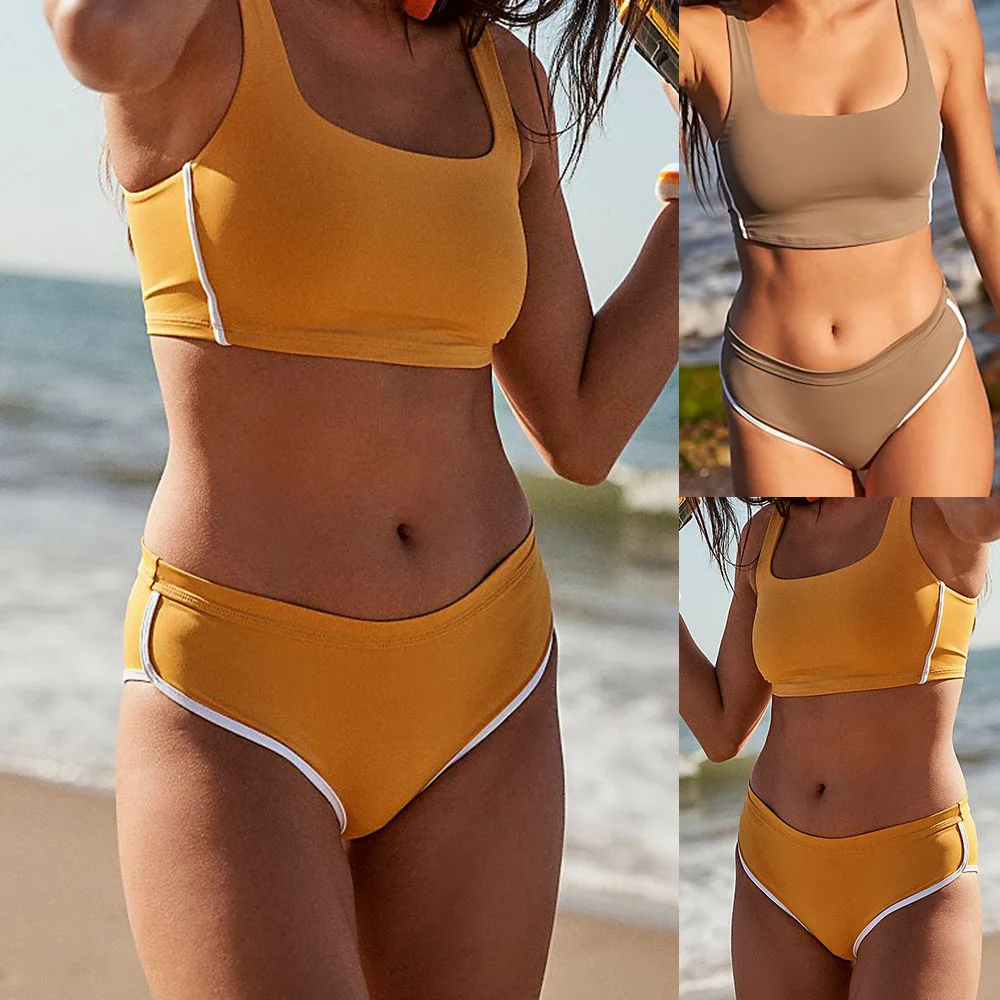 2021 Ladies High Waist Split Swimwear Conservative Knitted High Waist Bikini Suit Summer Ladies Swimwear Beach Pool L
2021 Ladies High Waist Split Swimwear Conservative Knitted High Waist Bikini Suit Summer Ladies Swimwear Beach Pool L