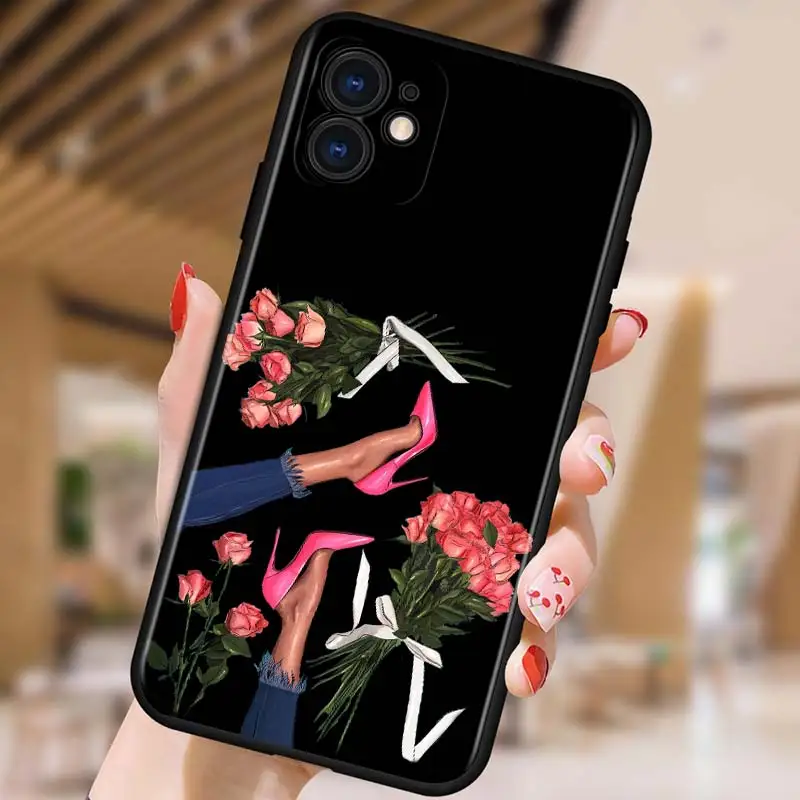 High Heels Flower Girl for Apple iPhone 12 Pro Max Mini 11 Pro XS Max X XR 6S 6 7 8 Plus 5S SE2020 Black Phone Case
High Heels Flower Girl for Apple iPhone 12 Pro Max Mini 11 Pro XS Max X XR 6S 6 7 8 Plus 5S SE2020 Black Phone Case