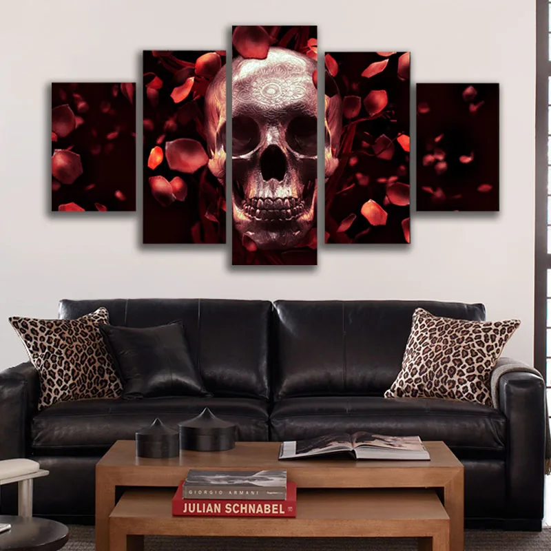 HD 5 piece canvas art Printed roses skull full res Painting Canvas Print room decor print poster picture Free shipping
HD 5 piece canvas art Printed roses skull full res Painting Canvas Print room decor print poster picture Free shipping