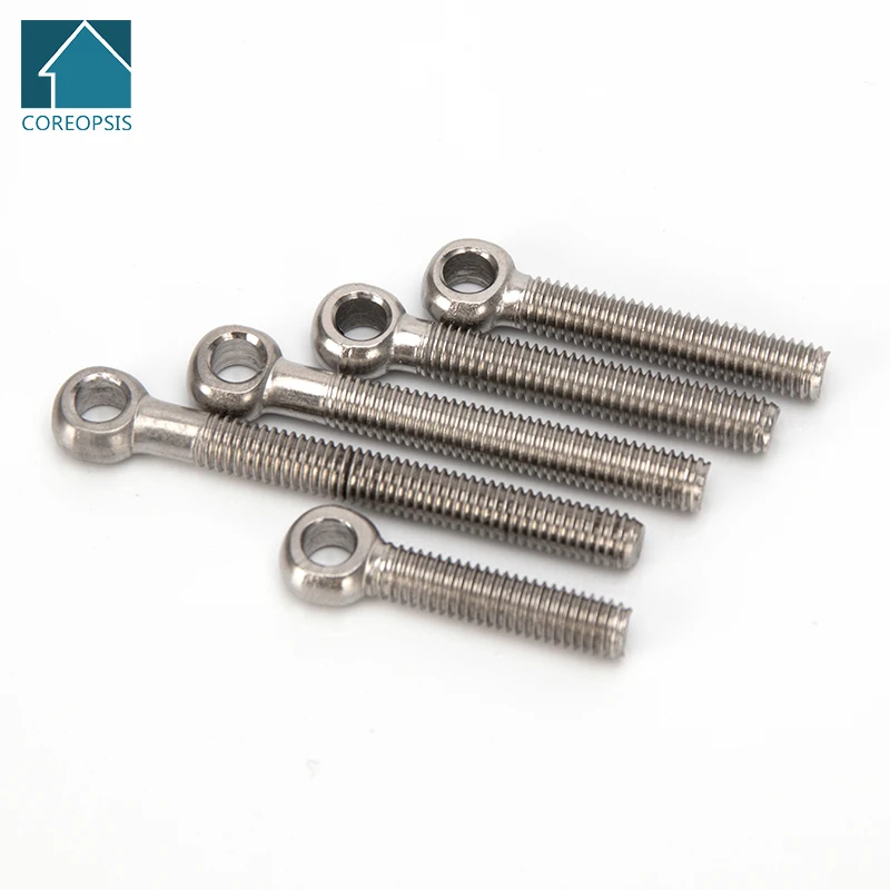 M5 M6 M8 M10 304 Stainless Steel Eye Bolts Ring Link Bolt Fisheye Eye Slip Hole Screws Length 25mm-80mm
M5 M6 M8 M10 304 Stainless Steel Eye Bolts Ring Link Bolt Fisheye Eye Slip Hole Screws Length 25mm-80mm