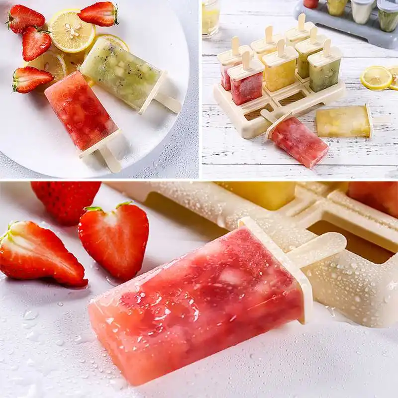 9 Pcs Mold Summer Homemade DIY Ice Cream Ice-lolly Mold Popsicle Moulds Tray Kitchen Accessories A AA
9 Pcs Mold Summer Homemade DIY Ice Cream Ice-lolly Mold Popsicle Moulds Tray Kitchen Accessories A AA