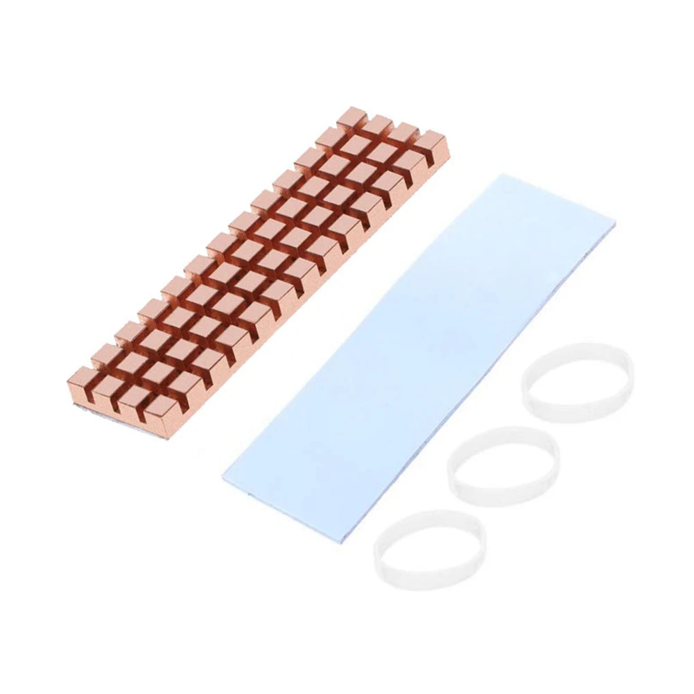 Pure Copper Heat Sink for M.2 2280 PCI-E NVME SSD Heat Sink Hard Disk Computer Cooler Copper Radiator
Pure Copper Heat Sink for M.2 2280 PCI-E NVME SSD Heat Sink Hard Disk Computer Cooler Copper Radiator