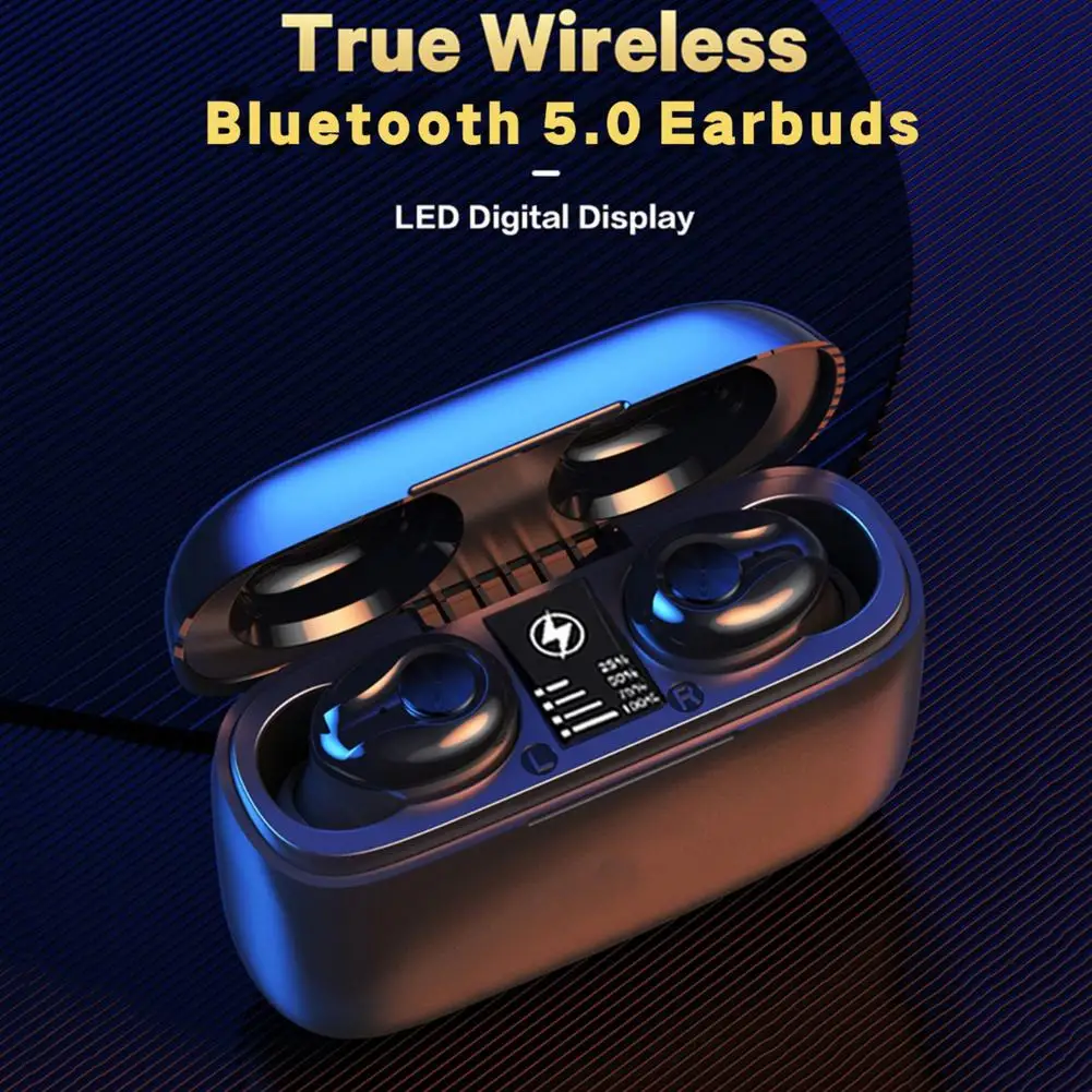 TWS Bluetooth Headphones Stereo True Bluetooth 5.0 IPX5 Waterproof With LED Display HIFI With Mic Smart Touch Earphone Earbuds 
TWS Bluetooth Headphones Stereo True Bluetooth 5.0 IPX5 Waterproof With LED Display HIFI With Mic Smart Touch Earphone Earbuds