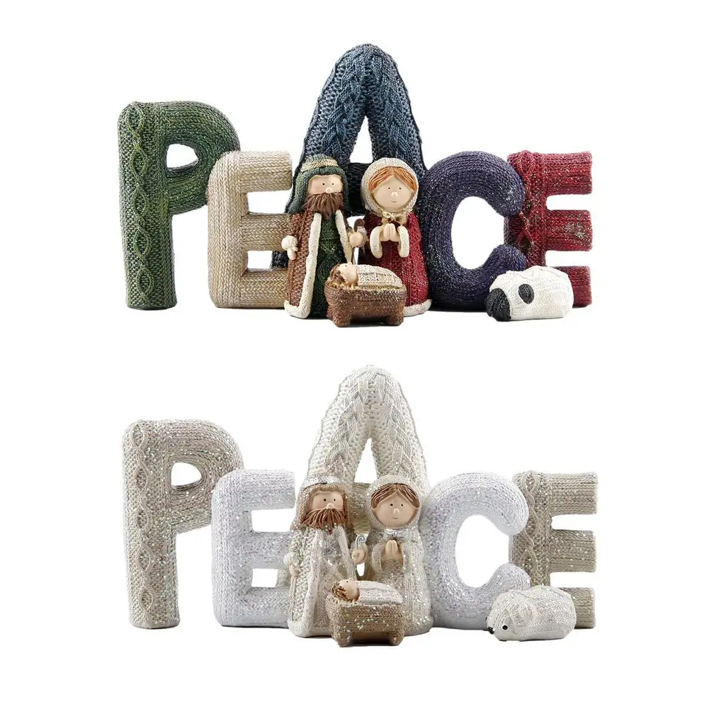 Nativity Set PEACE Nativity Resin Decoration For Indoor Christmas Thanksgiving Decor
Nativity Set PEACE Nativity Resin Decoration For Indoor Christmas Thanksgiving Decor