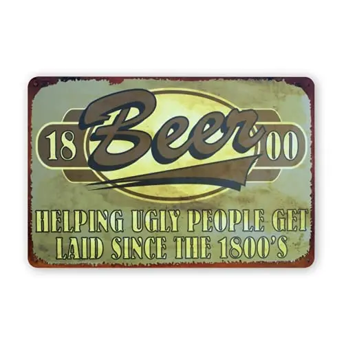 Beer Metal Signs,Beer Accessories for Men Beer Decor for Man Cave 8x12 Inches
Beer Metal Signs,Beer Accessories for Men Beer Decor for Man Cave 8x12 Inches