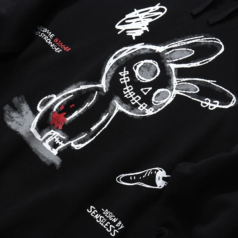 Funny Rabbit Carrot Print Hooded Sweatshirts Men Hoodies Hip Hop Harajuku Streetwear Fashion Cotton Casual Pullover Tops Black
Funny Rabbit Carrot Print Hooded Sweatshirts Men Hoodies Hip Hop Harajuku Streetwear Fashion Cotton Casual Pullover Tops Black